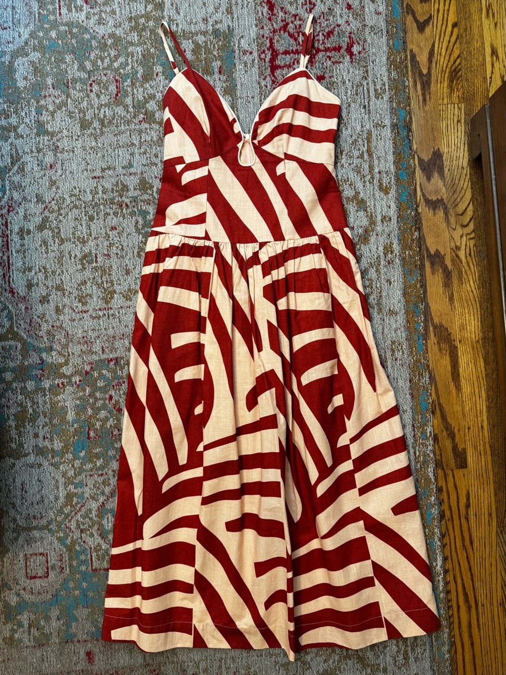 Mon Renn 100% cotton drop-waist maxi dress size XS - Picture 1 of 9